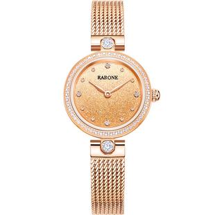 【新年礼物】Rarone雷诺满天星手表女款简约石英表气质小表盘腕表