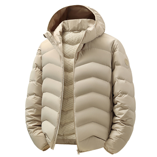 鸭鸭男女同款轻薄羽绒服2025年秋冬新款保暖时尚休闲百搭连帽外套