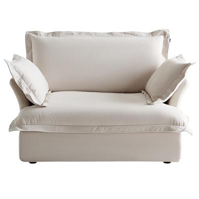 全友家居布艺单人沙发懒人沙发