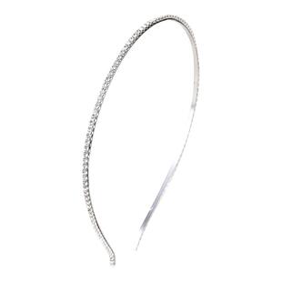 发箍细边女百搭外出超细韩式压发不勒头防滑白色极细发箍水钻头箍