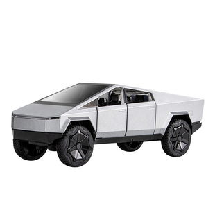 特斯拉皮卡车模合金大号玩具车儿童汽车模型男孩仿真收藏越野1:24