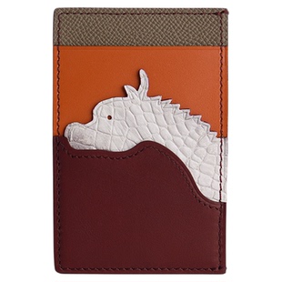 生肖鳄鱼皮卡包手工缝线超薄龙卡包信用卡夹一片式真皮驾驶证套男