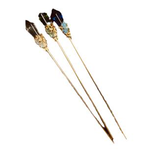 极光 王昭君衍生武器法杖王者周边发簪日常简约小众仿烧蓝 晴兮集