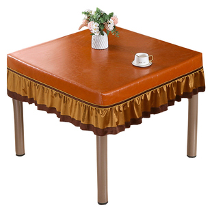 桌布防水防油防烫免洗餐桌茶几长方形桌布盖布麻将机防尘罩可定做