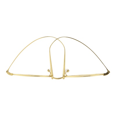 超轻钛架金丝椭圆框眼镜女Edell