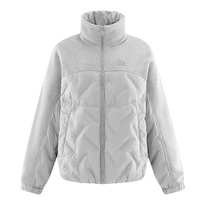 鸭鸭短款针织拼接短款羽绒服