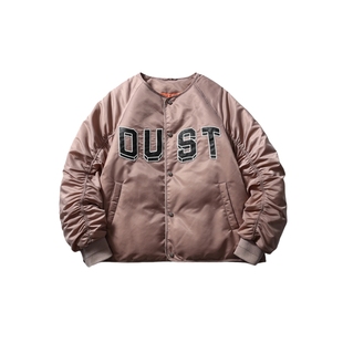 情侣刺绣棒球服羽绒服男款冬季高级感2025新款情侣装羽绒夹克外套