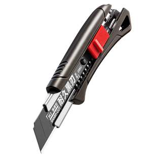 得力美工刀重型加厚不锈钢壁纸刀工业级大号多功能裁纸刀切割工具