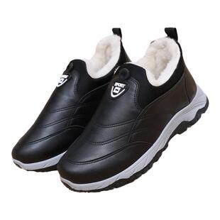 意迪森绵羊毛棉鞋2025秋冬季中老年舒适爸爸鞋防滑软底一脚蹬