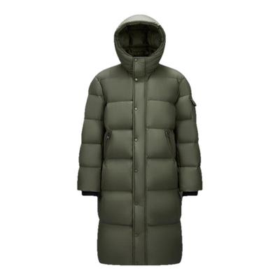 森马鹅绒外套防泼水长款羽绒服男