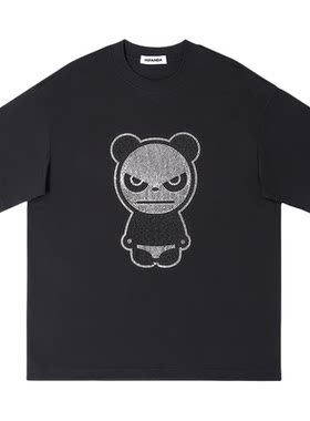 Hipanda你好熊猫烫钻工艺情侣款
