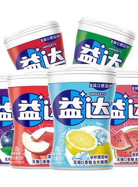 益达木糖醇口香糖40粒*4清新