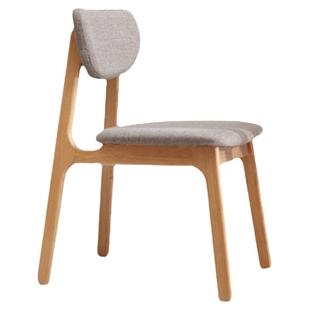 纯实木餐椅纯北美国红橡木椅子北欧简约软包靠背书桌椅简约家具