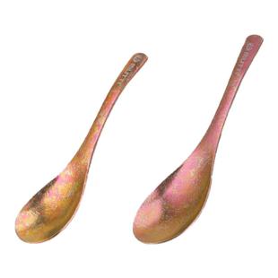 加厚纯钛勺子家用饭勺户外吃饭喝汤勺汤匙旅行便携餐具高档伯爵勺