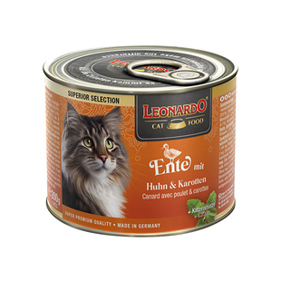 Leonardo小李子猫罐头德国主食罐猫零食幼猫成猫无谷湿粮6罐