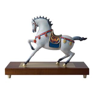 铜师傅《富贵马》客厅桌面铜马摆件 家居装饰工艺品 开业乔迁摆件