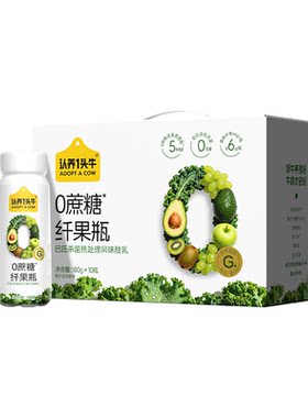 认养一头牛纤果瓶0蔗糖代餐酸奶