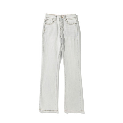 牛仔蓝微喇牛仔裤男款秋冬季加绒