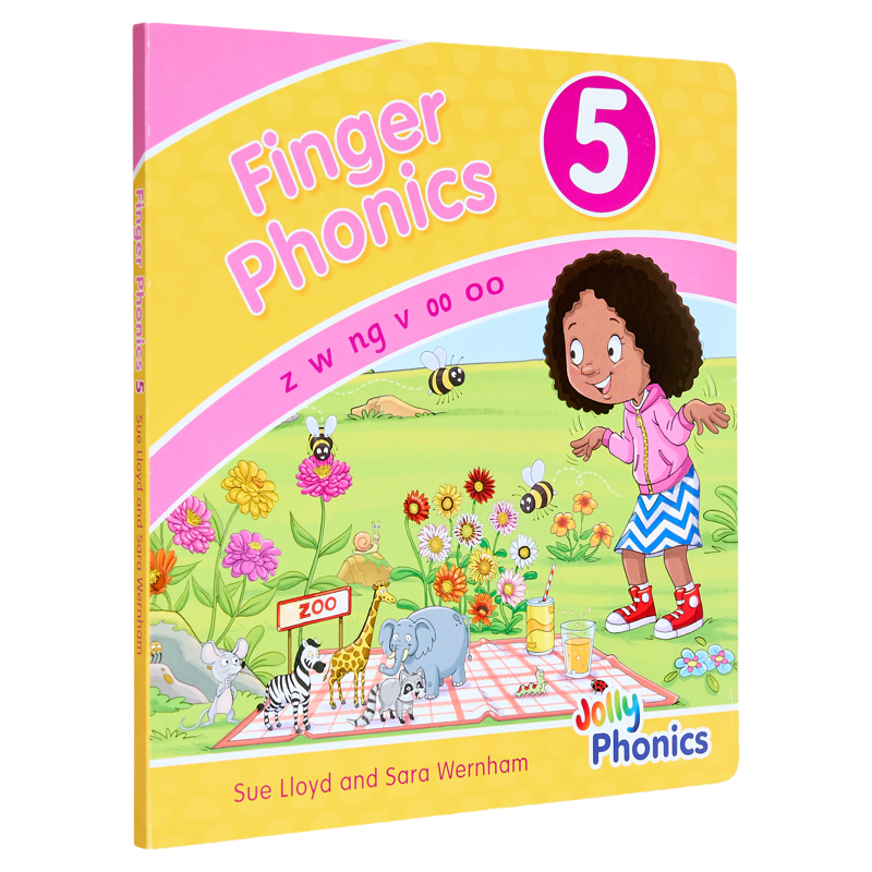 Finger Phonics Book 5 快乐自然拼读手指拼读书5 英文原版 英语字母表字母发音 多感官教学活动 Jolly Phonics 大音