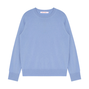 NOISY TEDDY25冬季新款简约纯色女士圆领套头羊毛衫保暖舒适百搭