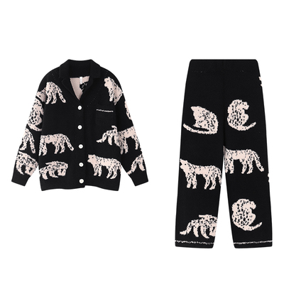 情侣睡衣秋冬款加绒加厚保暖套装