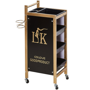 复古美发车发廊手推车杠车美容小推车理发店烫染工具车包邮特价