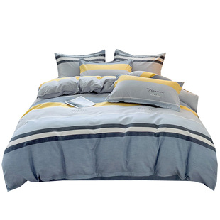 A类全棉纯棉四件套加厚床上被套床单2025新款床品被罩宿舍三件套4