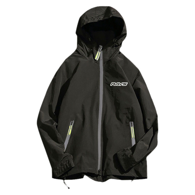 RAYS轮毂轮圈改装车TE37周边夹克连帽男女开衫外套帽衫衣服可定制