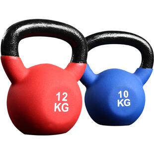 康斯特壶铃包胶男士健身提壶哑铃实心铁健身房8/10kg女士竞技家用