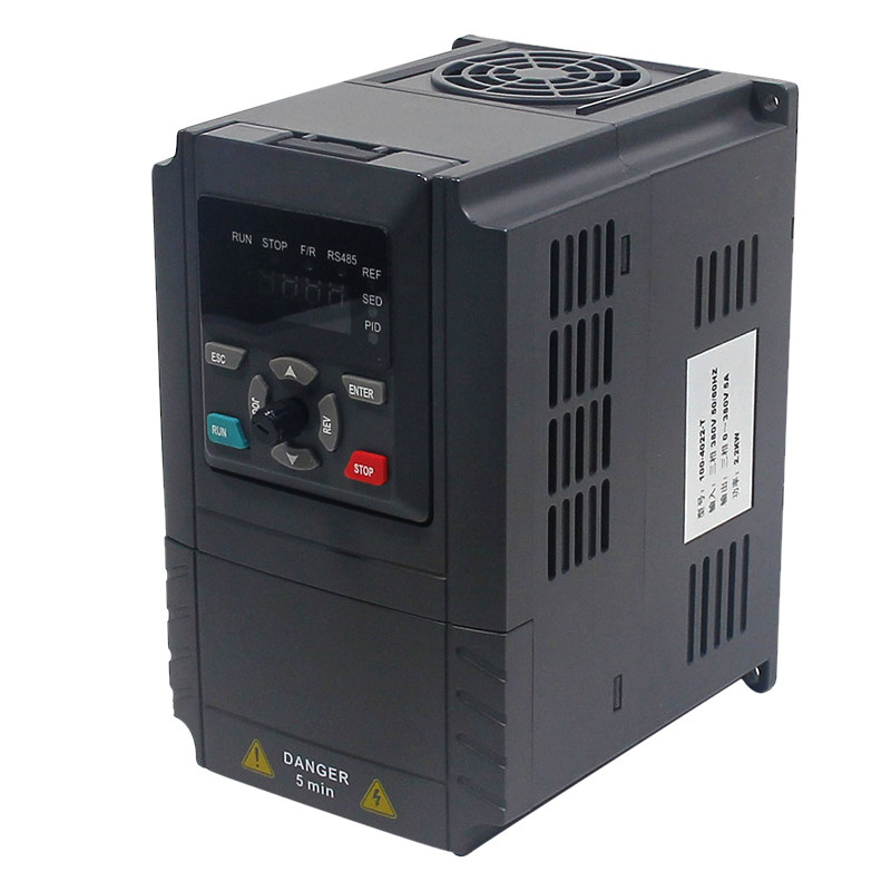 变频器三相380v单相220v/1.5/2.2/3/4/5.5/7.5kw电机水泵调速器