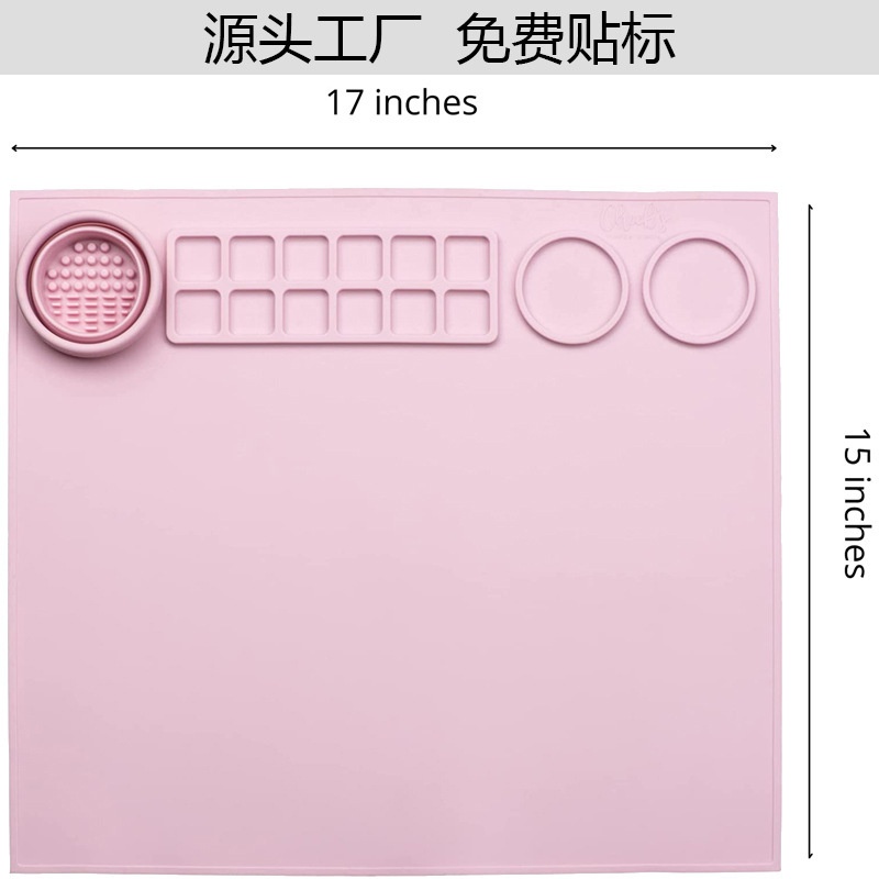 新款直销跨境硅胶绘画垫绘画涂鸦垫油画垫手工可擦可水洗美术绘画
