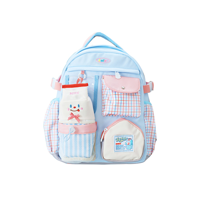 LOLA DESIGN牛奶双肩包 25年秋冬新品书包初中女生大容量高中生女