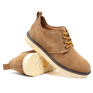 真皮青年男鞋休闲鞋户外伐木鞋防水低帮鞋复古马丁鞋潮流工装鞋子