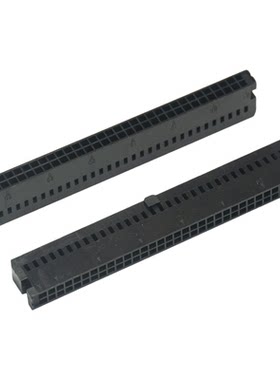 IDC/MIL单凸点牛角插头FC-2.54mm间距 镀金端子双排胶壳连接器