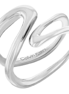 【双11提前购】CalvinKlein官方正品CK风尚平行线感女戒指首饰