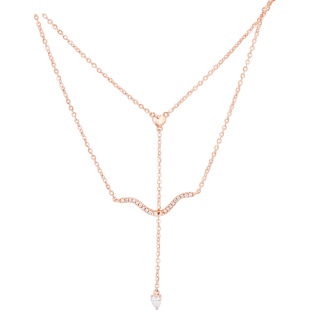 法国Eternelle原创设计丘比特之箭项链锁骨链纯银吊坠生日礼物