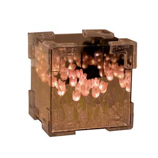 魔方郁金香可发光摆件手工diy花海镜子装饰品送人母亲节生日礼物