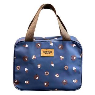 韩版卡通加宽铝箔保温包饭盒袋手提包小学生防水防油上班族装餐包