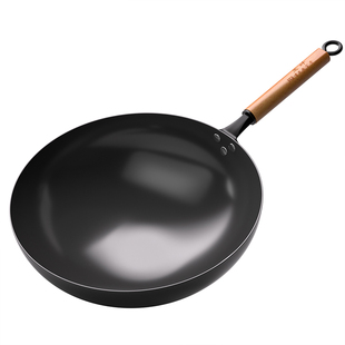 玉叶归朴老式铁锅炒菜锅传统炒锅家用开锅不粘锅无涂层官方旗舰店