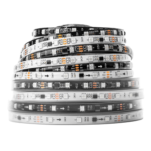 LED全彩灯条WS2811外置IC5050RGB贴片12V幻彩可编程户外工程灯带