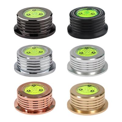 铝合金黑胶唱片机带水平仪碟镇