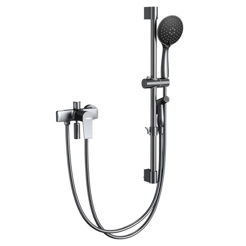 [百亿9折券]四季沐歌卫浴简易无顶喷全铜家用浴室淋浴器花洒套装