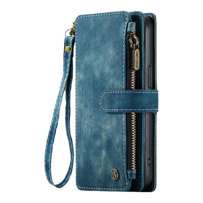 适用苹果收真皮简约多功能皮套