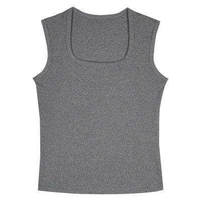 铅笔小鑫遮副乳方领宽肩背心