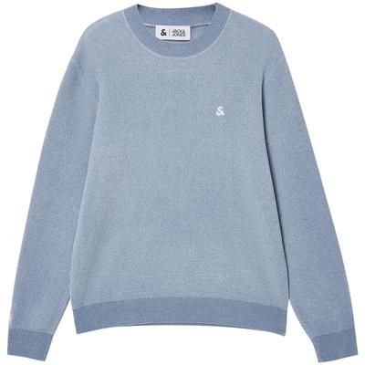 【衣启赢运】杰克琼斯男装25年秋季新款纯色毛衣刺绣针织衫