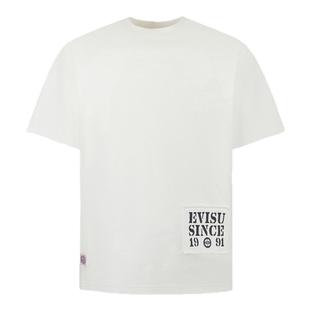 EVISU福神 男士口号印花T恤2ESHTM5TS7021RXCT