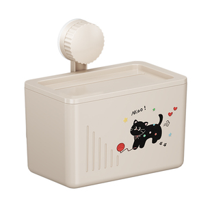 卫生间吸盘纸巾盒免打孔壁挂厕所抽纸置物架厕纸放置盒浴室卷纸架