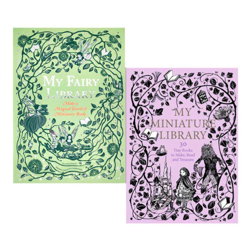 现货 两本套装My Fairy Library + My Miniature Library 童话图书馆系列：我的仙女图书馆+我的迷你图书馆 手工制作BJD娃娃小书