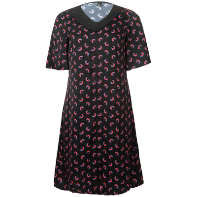 美丽客栈髙端大码显瘦印花连衣裙