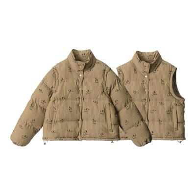 HeyHenry冬季韩版一件多穿可拆袖子棉衣外套男女宽松加厚背心马甲